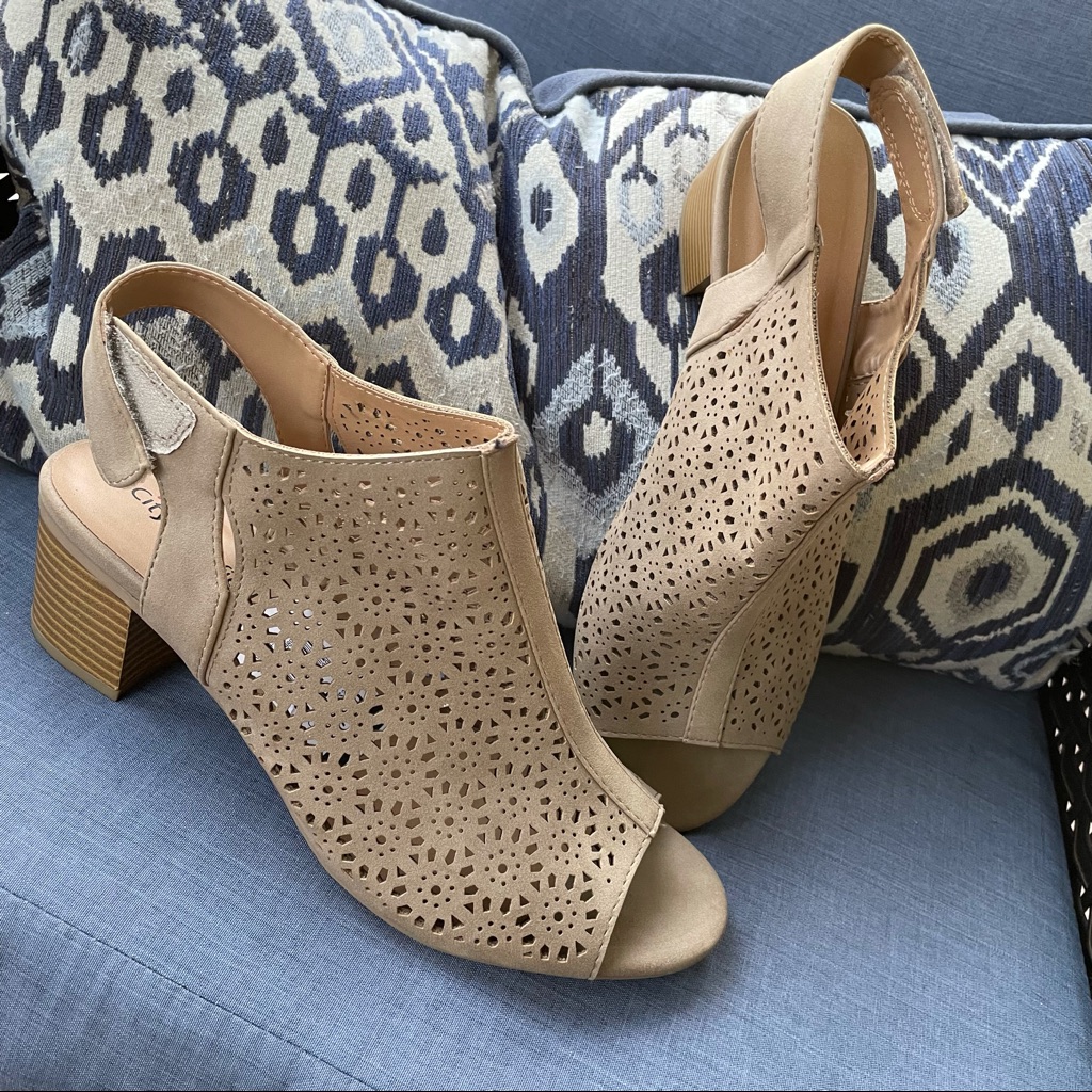 Open-Toe, Stack Heel & Ankle Strap